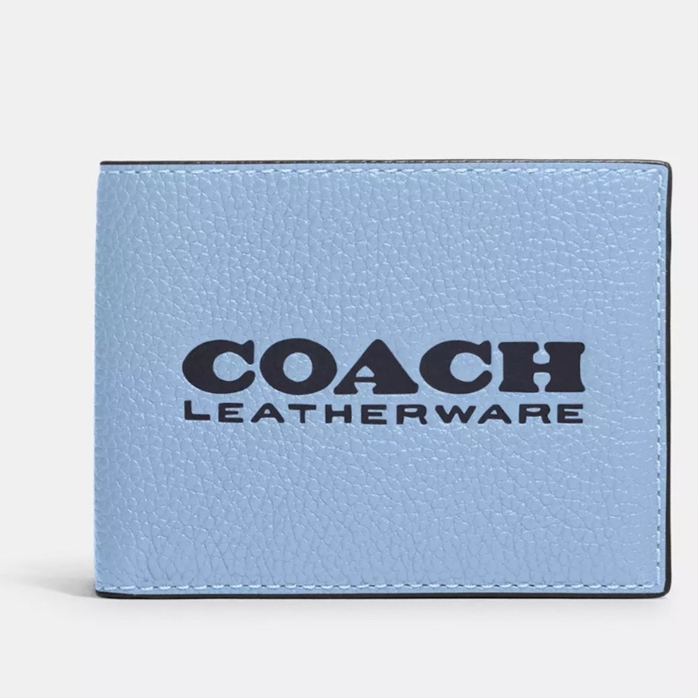 Rare Coach Blue Pebble Wallet